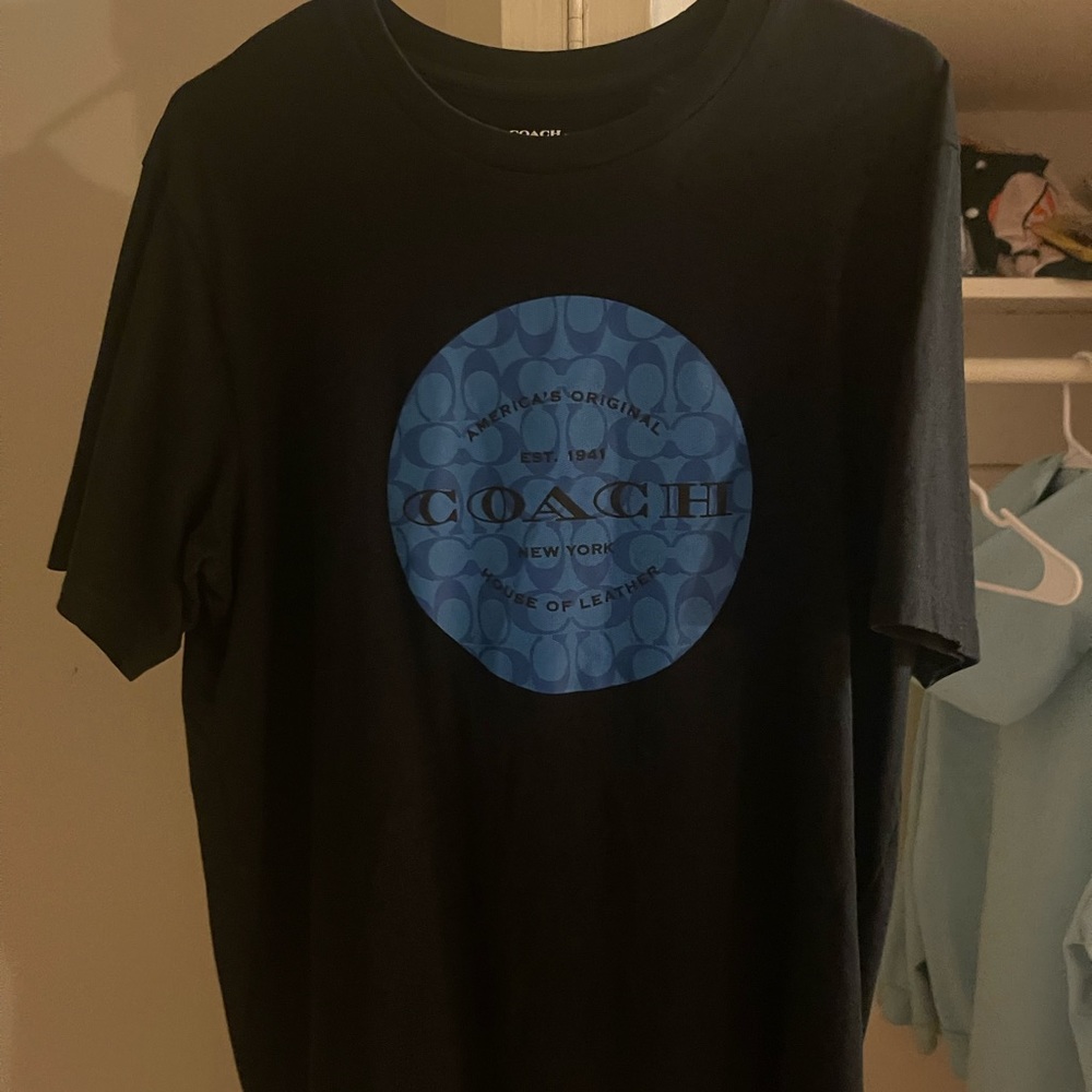Black COACH T-SHIRT SIZE L